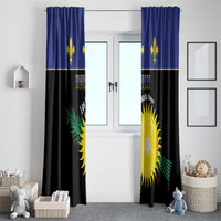 Custom Guadeloupe Football Window Curtain Allez Gwada Boys - Wonder Print Shop