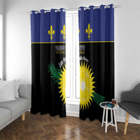 Custom Guadeloupe Football Window Curtain Allez Gwada Boys - Wonder Print Shop