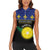 Custom Guadeloupe Football Women Sleeveless Polo Shirt Allez Gwada Boys - Wonder Print Shop
