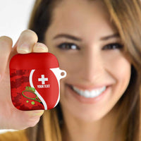 Personalised Switzerland Tennis AirPods Case Swiss Born To Play - Wonder Print Shop