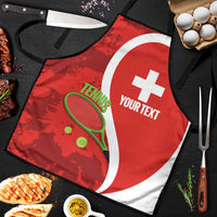 Personalised Switzerland Tennis Apron Swiss Born To Play - Wonder Print Shop