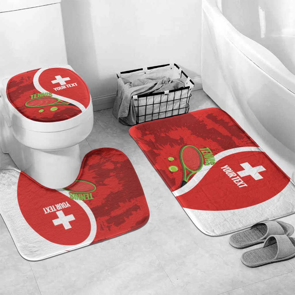 Personalised Switzerland Tennis Bathroom Set Swiss Born To Play - Wonder Print Shop