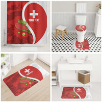 Personalised Switzerland Tennis Bathroom Set Swiss Born To Play - Wonder Print Shop