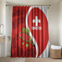 Personalised Switzerland Tennis Bathroom Set Swiss Born To Play - Wonder Print Shop