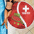 Personalised Switzerland Tennis Beach Blanket Swiss Born To Play - Wonder Print Shop