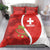 Personalised Switzerland Tennis Bedding Set Swiss Born To Play - Wonder Print Shop
