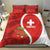 Personalised Switzerland Tennis Bedding Set Swiss Born To Play - Wonder Print Shop