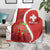 Personalised Switzerland Tennis Blanket Swiss Born To Play - Wonder Print Shop