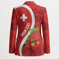 Personalised Switzerland Tennis Blazer Swiss Born To Play - Wonder Print Shop