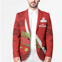 Personalised Switzerland Tennis Blazer Swiss Born To Play - Wonder Print Shop