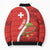 Personalised Switzerland Tennis Bomber Puffer Jacket Swiss Born To Play - Wonder Print Shop