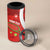 Personalised Switzerland Tennis 4 in 1 Can Cooler Tumbler Swiss Born To Play - Wonder Print Shop