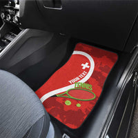 Personalised Switzerland Tennis Car Mats Swiss Born To Play - Wonder Print Shop