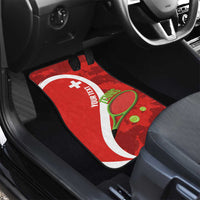 Personalised Switzerland Tennis Car Mats Swiss Born To Play - Wonder Print Shop