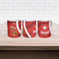 Personalised Switzerland Tennis Ceramic Mug Swiss Born To Play - Wonder Print Shop
