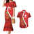 Personalised Switzerland Tennis Couples Matching Mermaid Dress and Hawaiian Shirt Swiss Born To Play - Wonder Print Shop