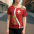 Personalised Switzerland Tennis Cross Shoulder Shirt Swiss Born To Play - Wonder Print Shop