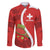 Personalised Switzerland Tennis Family Matching Long Sleeve Bodycon Dress and Hawaiian Shirt Swiss Born To Play - Wonder Print Shop