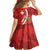 Personalised Switzerland Tennis Family Matching Off Shoulder Maxi Dress and Hawaiian Shirt Swiss Born To Play - Wonder Print Shop