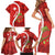 Personalised Switzerland Tennis Family Matching Short Sleeve Bodycon Dress and Hawaiian Shirt Swiss Born To Play - Wonder Print Shop
