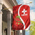 Personalised Switzerland Tennis Garden Flag Swiss Born To Play - Wonder Print Shop