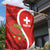 Personalised Switzerland Tennis Garden Flag Swiss Born To Play - Wonder Print Shop