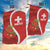 Personalised Switzerland Tennis Garden Flag Swiss Born To Play - Wonder Print Shop