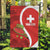Personalised Switzerland Tennis Garden Flag Swiss Born To Play - Wonder Print Shop