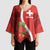 Personalised Switzerland Tennis Kimono Sleeve Blouse Swiss Born To Play - Wonder Print Shop