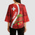Personalised Switzerland Tennis Kimono Sleeve Blouse Swiss Born To Play - Wonder Print Shop