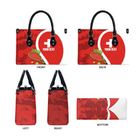 Personalised Switzerland Tennis Leather Bag Swiss Born To Play - Wonder Print Shop