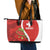 Personalised Switzerland Tennis Leather Tote Bag Swiss Born To Play - Wonder Print Shop