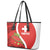 Personalised Switzerland Tennis Leather Tote Bag Swiss Born To Play - Wonder Print Shop
