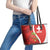 Personalised Switzerland Tennis Leather Tote Bag Swiss Born To Play - Wonder Print Shop
