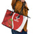 Personalised Switzerland Tennis Leather Tote Bag Swiss Born To Play - Wonder Print Shop