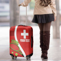 Personalised Switzerland Tennis Luggage Cover Swiss Born To Play - Wonder Print Shop