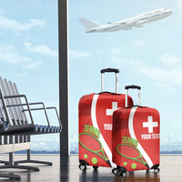 Personalised Switzerland Tennis Luggage Cover Swiss Born To Play - Wonder Print Shop