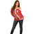 Personalised Switzerland Tennis Off Shoulder Sweater Swiss Born To Play - Wonder Print Shop