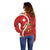 Personalised Switzerland Tennis Off Shoulder Sweater Swiss Born To Play - Wonder Print Shop