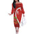 Personalised Switzerland Tennis Off The Shoulder Long Sleeve Dress Swiss Born To Play - Wonder Print Shop