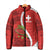 Personalised Switzerland Tennis Padded Jacket Swiss Born To Play - Wonder Print Shop