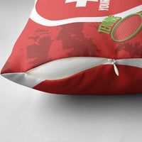 Personalised Switzerland Tennis Pillow Cover Swiss Born To Play - Wonder Print Shop