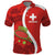 Personalised Switzerland Tennis Polo Shirt Swiss Born To Play - Wonder Print Shop