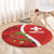 Personalised Switzerland Tennis Round Carpet Swiss Born To Play - Wonder Print Shop