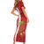 Personalised Switzerland Tennis Short Sleeve Bodycon Dress Swiss Born To Play - Wonder Print Shop