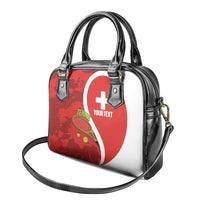 Personalised Switzerland Tennis Shoulder Handbag Swiss Born To Play - Wonder Print Shop