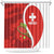 Personalised Switzerland Tennis Shower Curtain Swiss Born To Play - Wonder Print Shop