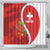 Personalised Switzerland Tennis Shower Curtain Swiss Born To Play - Wonder Print Shop