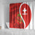 Personalised Switzerland Tennis Shower Curtain Swiss Born To Play - Wonder Print Shop