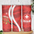 Personalised Switzerland Tennis Skinny Tumbler Swiss Born To Play - Wonder Print Shop